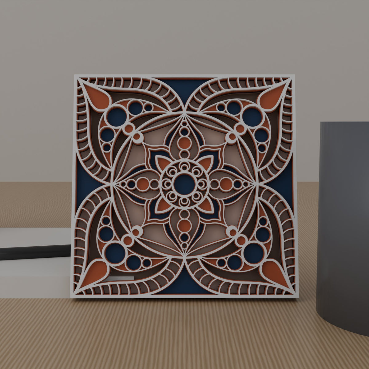 Jaipur Block Print desk mandala