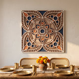Jaipur Block Print wall piece above a dining table