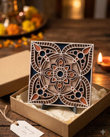 Jaipur Block Print desk piece gift-boxed