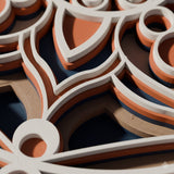 Macro of the printed layers — no paint